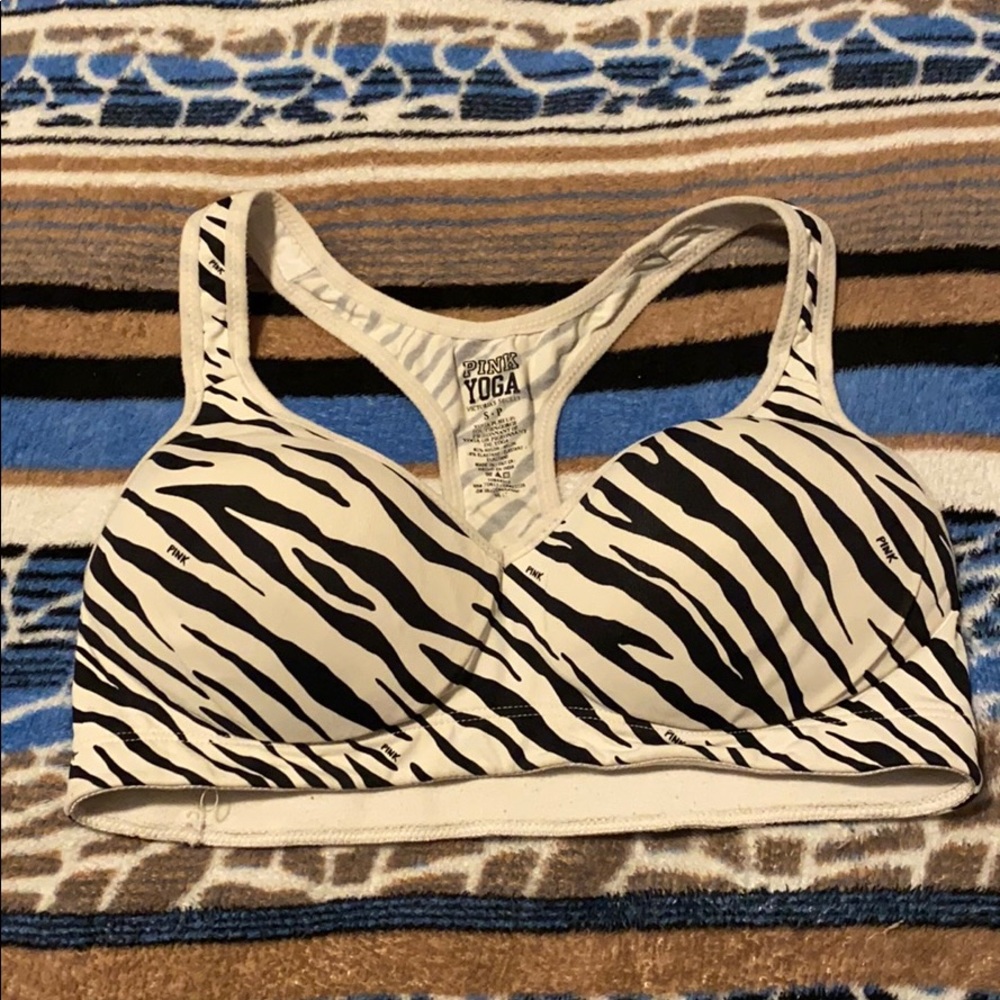 Pink sport bra